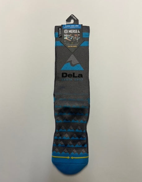 Merge4 Classic Crew Socks - DeLa Santa Cruz Logo