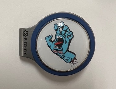 Pitchfix Hatclip Ballmarker - Santa Cruz Screaming Hand Logo