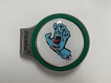 Pitchfix Hatclip Ballmarker - Santa Cruz Screaming Hand Logo