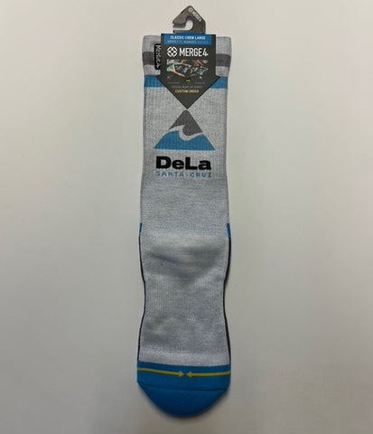 Merge4 Classic Crew Socks - DeLa Santa Cruz Logo