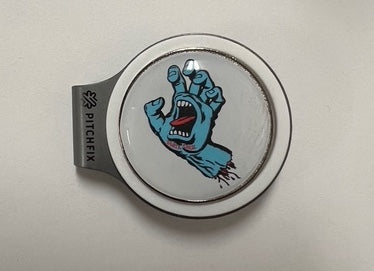 Pitchfix Hatclip Ballmarker - Santa Cruz Screaming Hand Logo